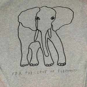 J. Crew "For the Love of Elephants" Sweatshirt